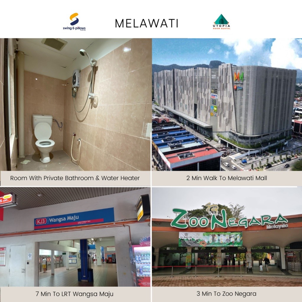 Lokasi Utama Di Melawati 📍: Bilik Hanya 3 Min Ke Melawati Mall 🛒 - Selangor - Flat - Homates Malaysia