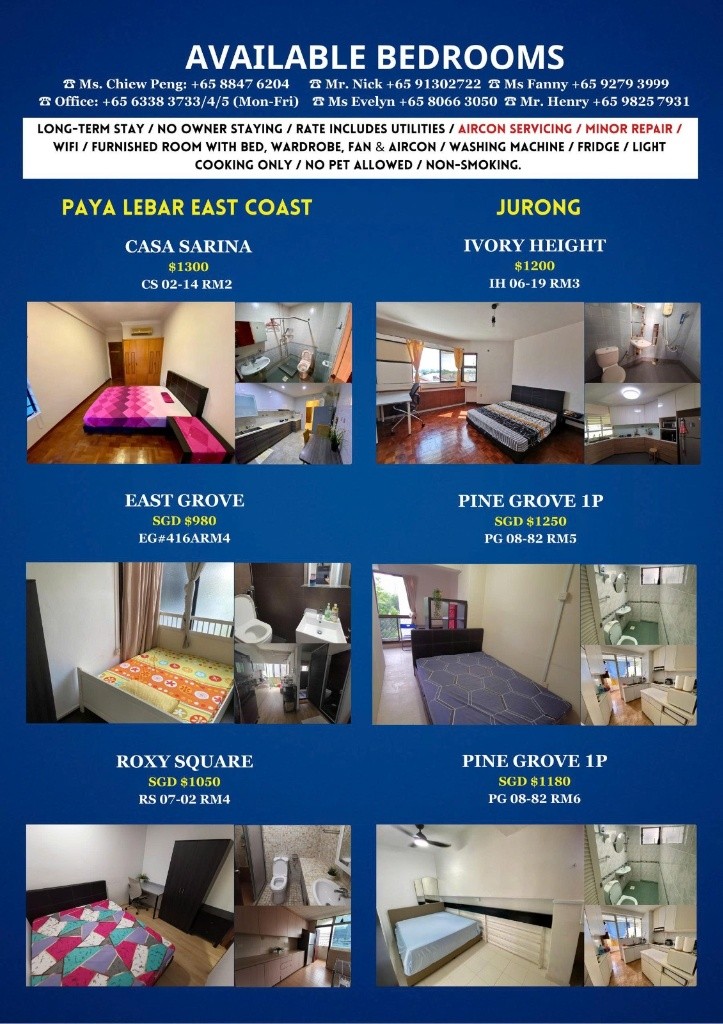 VICTORY HEIGHTS Middle Room /1 persons stay/No Owner Staying/Fully Furnished /WIFI/2 Shared Bathroom/allowed Light Cooking/ Balestier / Toa Payoh/Novena MRT/ Available on Immediately - Toa Payoh 大巴窑 - - Homates 新加坡