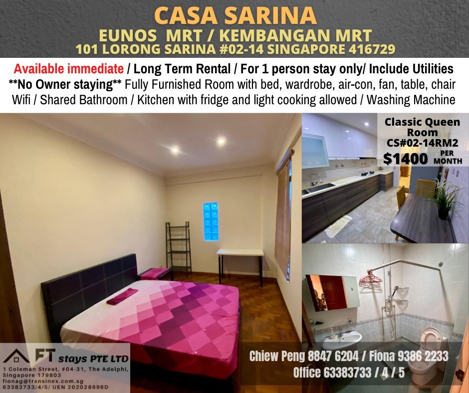 Room For Rent - Bedok - Eunos - Flat - Homates Singapore
