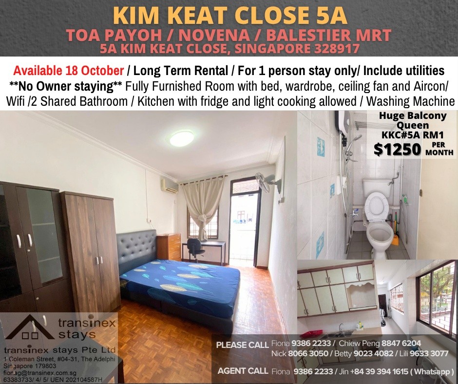 KIM KEAT CLOSE 5A - KKC#5A-RM1 - Novena - Flat - Homates Singapore