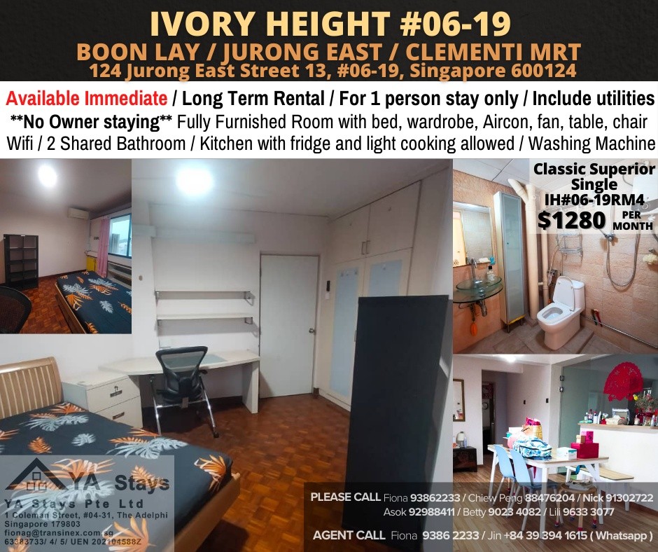 Chinese Garden MRT/Jurong East MRT - Ivory Height - Jurong East - Flat - Homates Singapore