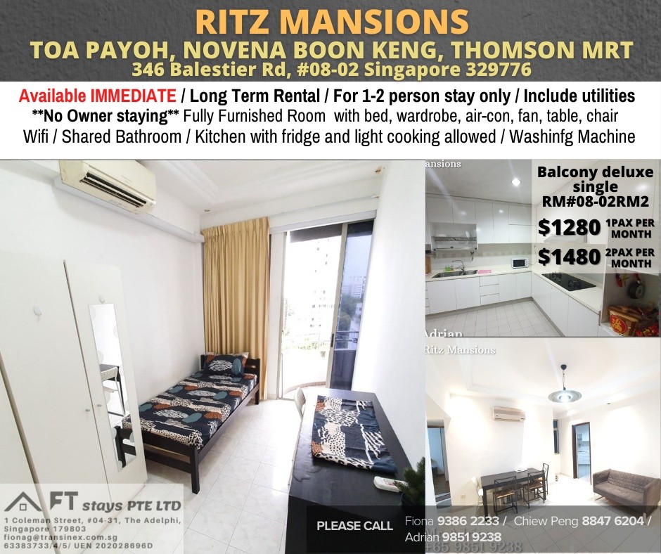 Available﻿ IMMEDIATELY - Common Room/Include Utilities/Wifi/Aircon/No Agent Fee/Light Cooking Allowed/Washing Machine - Toa Payoh 大巴窯 - 分租房間 - Homates 新加坡