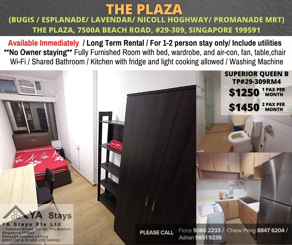 Room for rent / Farrer Park / Common room / 1-2pax stay / Available immediately - Farrer Park - Bedroom - Homates Singapore