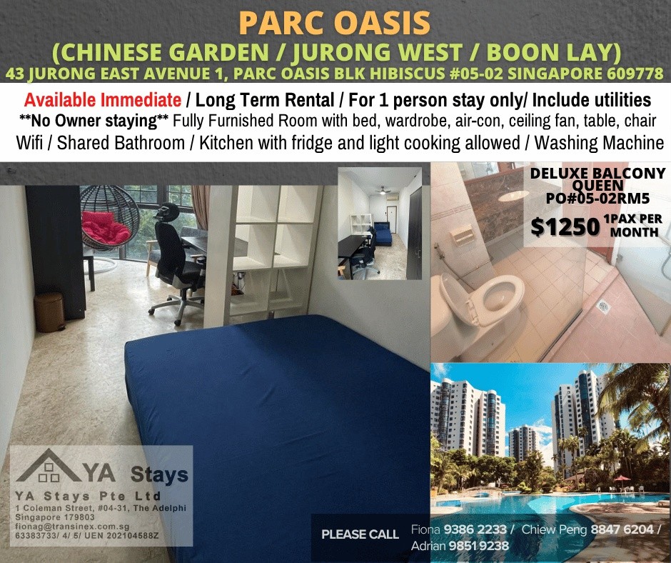 Room for rent / Chinesee Gardern, Jurong West, Boon Lay / Common room / 1pax stay / Available April 29 - Jurong East 裕廊东 - 分租房间 - Homates 新加坡