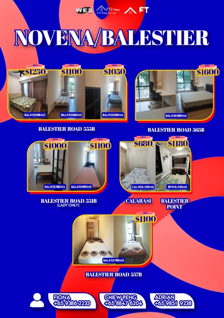 Room for Rent/Toa Payoh, Novena MRT/ For 1-2 pax/ Available 7 May - Toa Payoh 大巴窑 - 分租房间 - Homates 新加坡