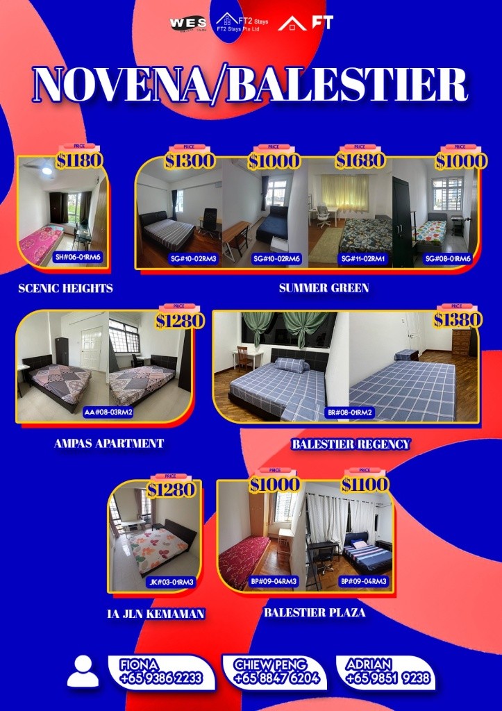 Room for Rent/Balestier, Toa Payoh MRT/ For 1 pax/ Available Immediately - Novena 诺维娜 - 整个住家 - Homates 新加坡