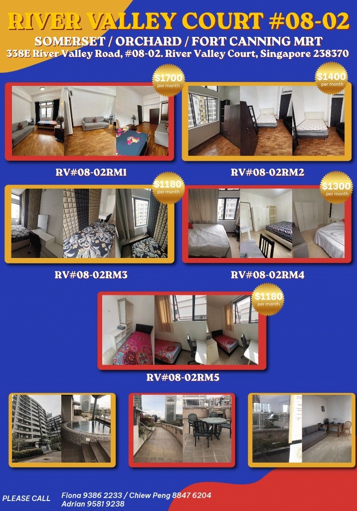 AvailableAvailable -﻿ Master Room/Include Utilities/Wifi/Aircon/No Agent Fee/Light Cooking Allowed/Washing Machine - Somerset 索美塞 - 分租房间 - Homates 新加坡