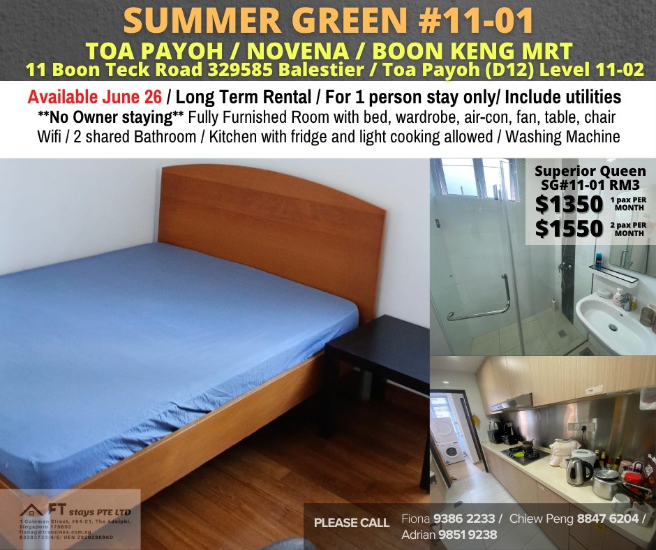 Room for rent / Toa Payoh, Novena / Common room / 1pax stay / Available June 26 - Novena - Bedroom - Homates Singapore