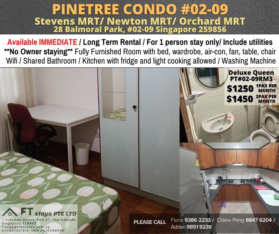 Room for Rent/28 Balmoral Park/ For 1 pax/ Available Immediately - Bukit Timah 武吉知馬 - 整个住家 - Homates 新加坡