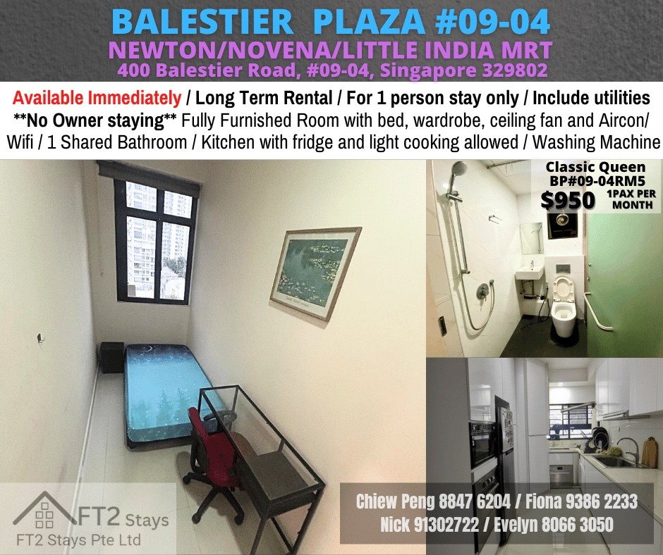 Available﻿ immediately - Common Room/Include Utilities/Wifi/Aircon/No Agent Fee/Light Cooking Allowed/Washing Machine - Toa Payoh 大巴窑 - 分租房间 - Homates 新加坡