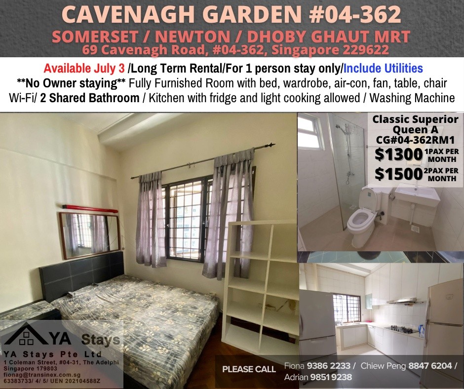 Room For Rent - Somerset, Newton/ Common room / 1 pax stay / Available﻿ July 3 - Somerset 索美塞 - 分租房间 - Homates 新加坡