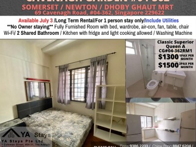Homates 新加坡 - Somerset 索美塞 -  69 Cavenagh Road, #04-362, Singapore 229622 