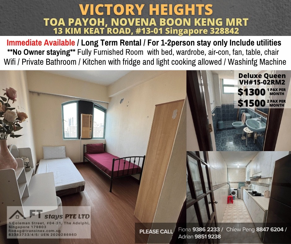 Available﻿ Immediately - Common Room/Include Utilities/Wifi/Aircon/No Agent Fee/Light Cooking Allowed/Washing Machine - Toa Payoh - Flat - Homates Singapore