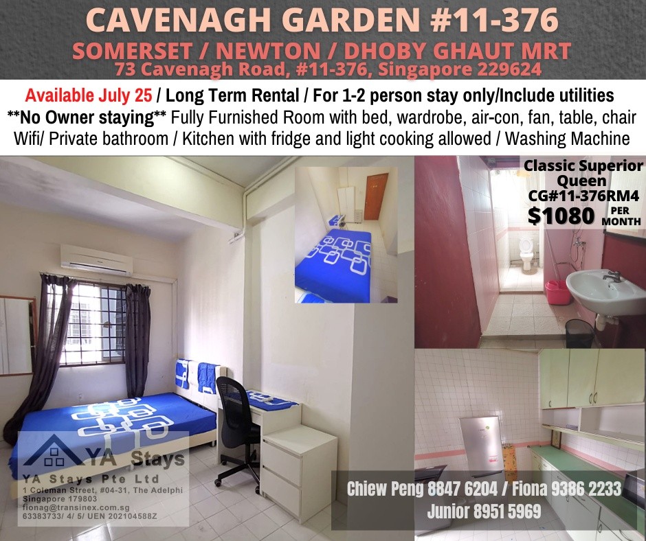 Room for Rent/73 Cavenagh Road, Singapore 229624/ For 1 pax/ Available July 25 - Orchard - Flat - Homates Singapore