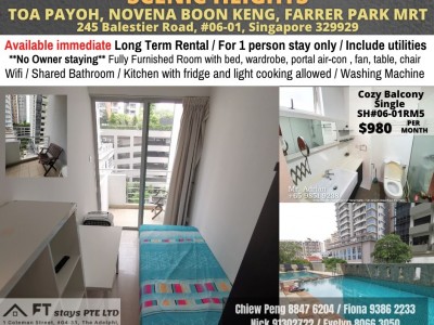 Homates 新加坡 - Novena 诺维娜 - 245 Balestier Road, #06-01, Singapore 329929
