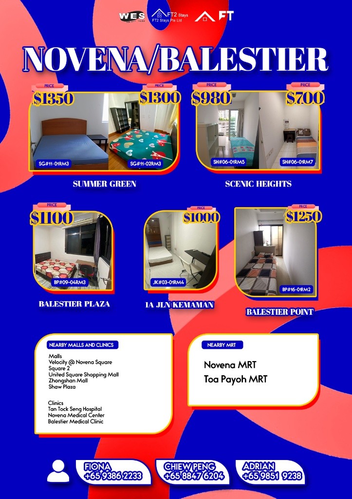 Room for Rent/Calarasi 31 Kim Keat Lane Road, Singapore 328882 / For 1 pax/ Available Immediately - Toa Payoh 大巴窯 - 整個住家 - Homates 新加坡