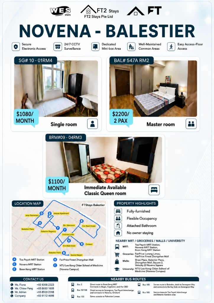 547A Balestier Road, Singapore 329867 - Novena 诺维娜 - 整个住家 - Homates 新加坡