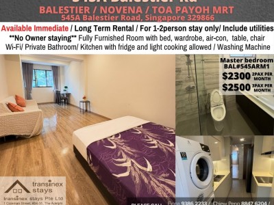 Homates 新加坡 - Novena 诺维娜 - 545 Balestier Road, Singapore 329866 