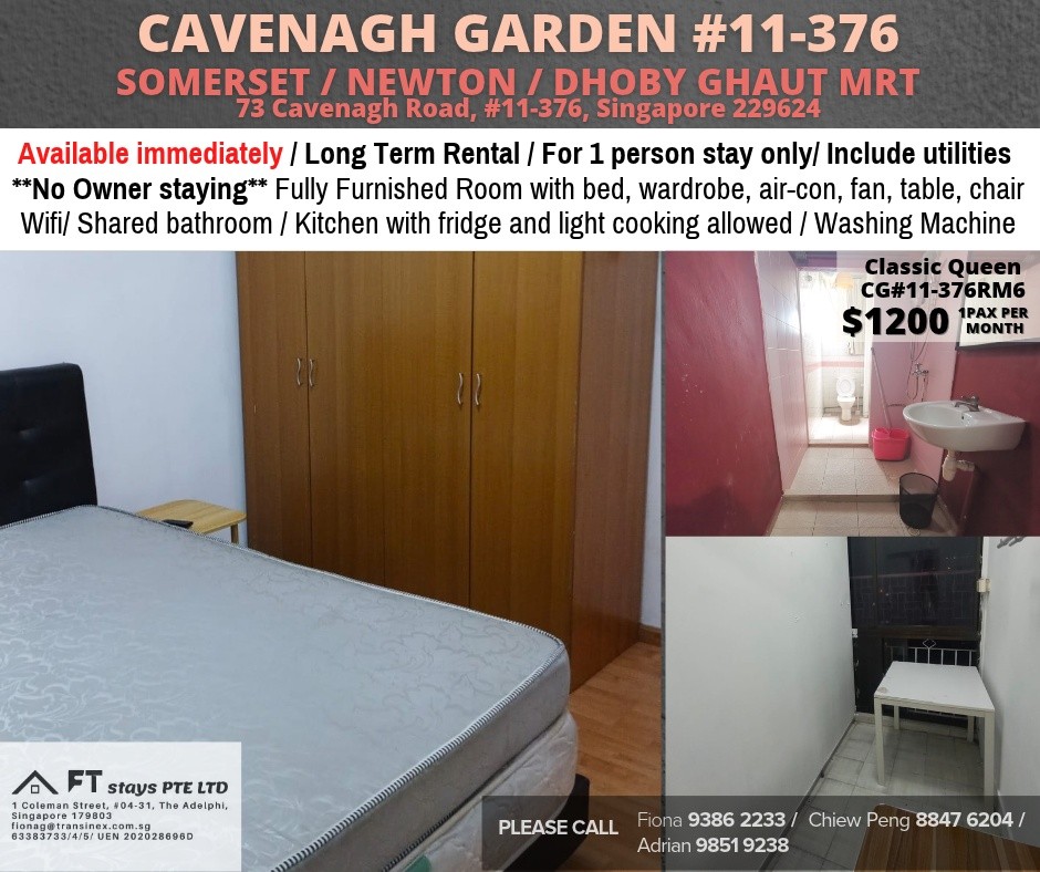 Room for rent / ORCHARD / River valley / Classic room / 1pax stay / Available Immediately - Orchard - Flat - Homates Singapore
