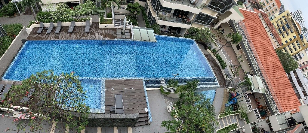 Spacious room with pool view &amp; new mattress @Aljunied (all-inclusive); bright, quiet; no agent fee - Aljunied 阿裕尼 - 分租房间 - Homates 新加坡