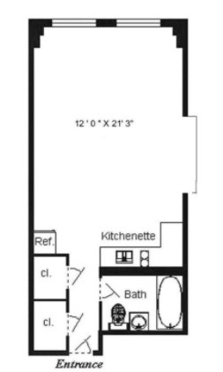 纽约中城单间公寓每月 2,700 美元，包括水暖电和家具 - New York - 整套出租 - Homates 美国