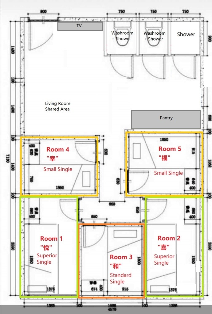 5 Single Rooms for Girls at the heart of Tsim Sha Tsui - 佐敦/尖沙咀 - 住宅 (整間出租) - Homates 香港