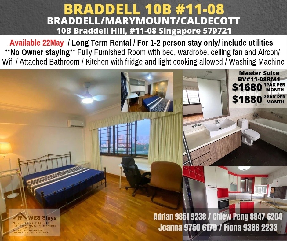 10B BRADELL VIEW - $1680 - Braddell 布莱徳 - 整个住家 - Homates 新加坡