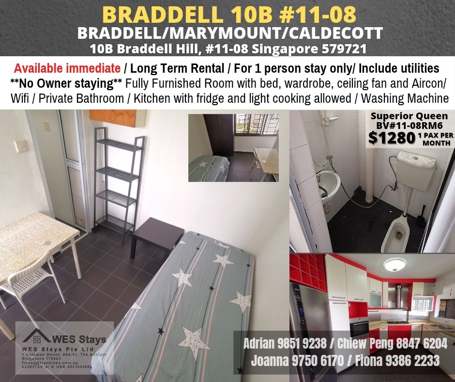 10B BRADELL VIEW - $1280 - Braddell 布莱徳 - 整个住家 - Homates 新加坡