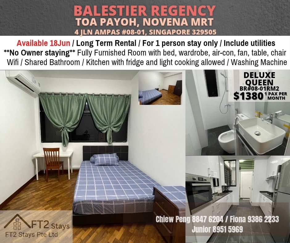 BALESTIER REGENCY - $1380 - Novena 诺维娜 - 整个住家 - Homates 新加坡