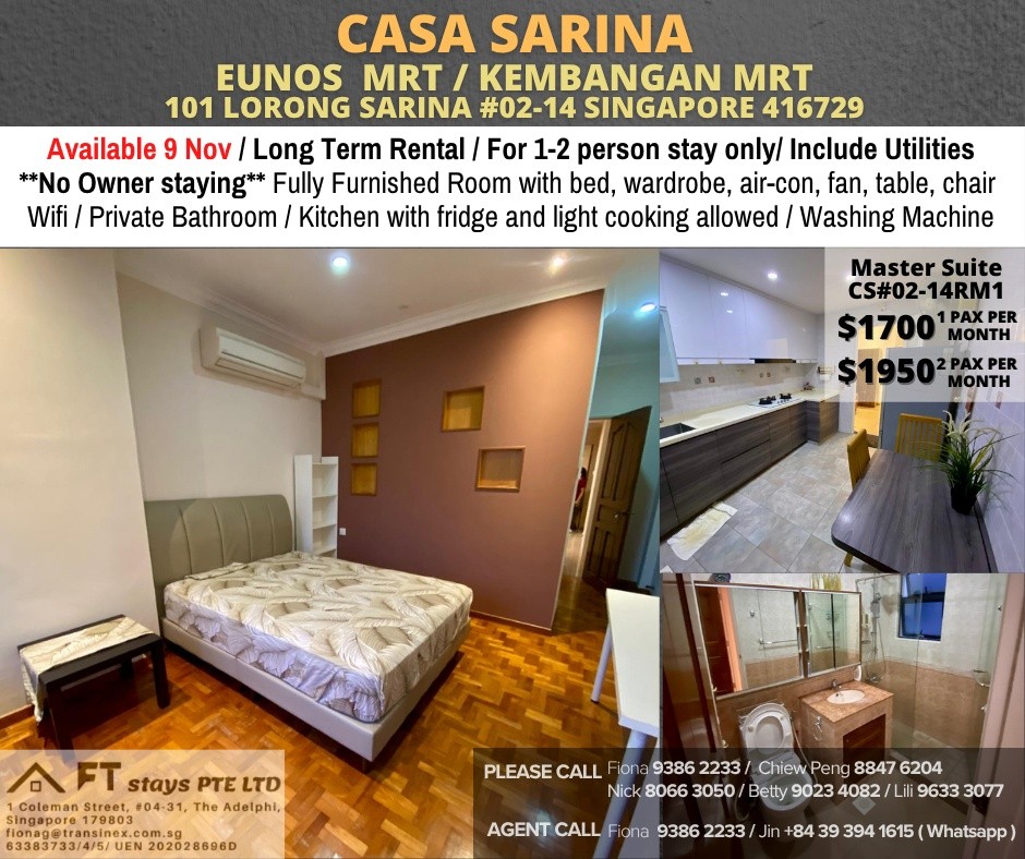 Casa Sarina CS#02-14RM1 - Bedok - Flat - Homates Singapore