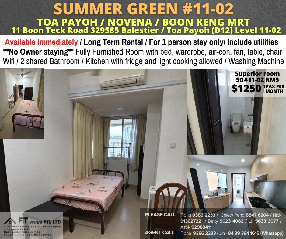 Summer Green - SG#11-02RM5 - Toa Payoh - Flat - Homates Singapore