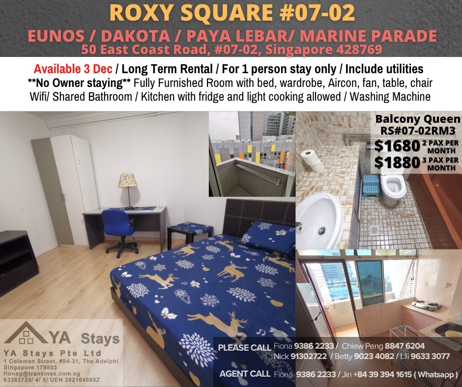 Near Eunos MRT/Near Dakota MRT/Paya Lebar MRT/ Available 03 Dec - Marine Parade - Flat - Homates Singapore