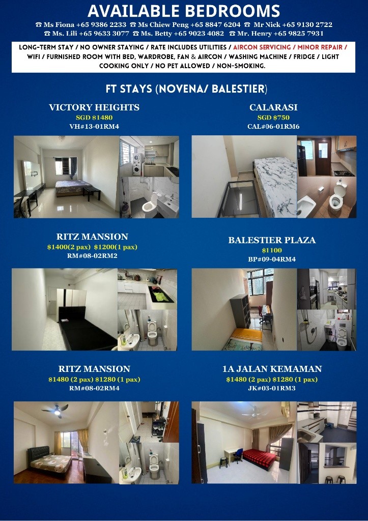 Available Immediate/Common Room/Near Toa Payoh, Novena MRT/No Owner Staying/Fully Furnished with Bed/Wardrobe/WIFI - Toa Payoh - Bedroom - Homates Singapore