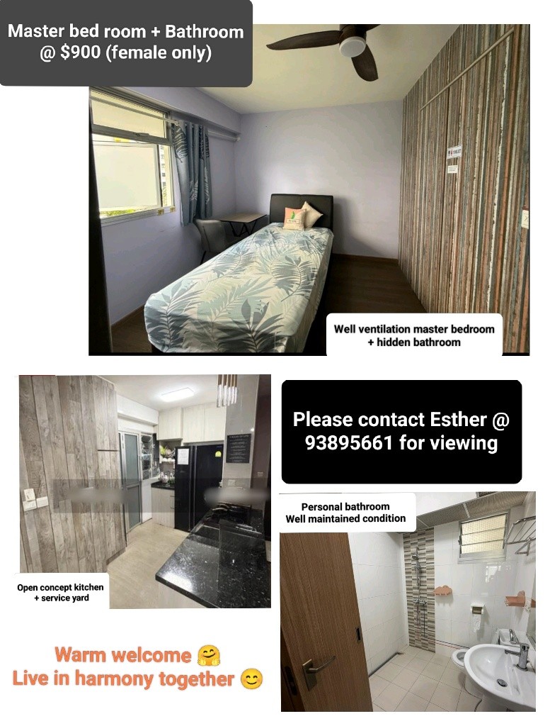Master bedroom @ Punggol Northshore  - Punggol - Bedroom - Homates Singapore
