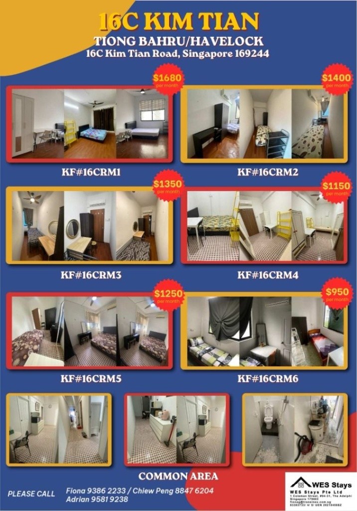 Available﻿ Immediately  - Common Room/Include Utilities/Wifi/Aircon/No Agent Fee/Light Cooking Allowed/Washing Machine - Queenstown - Flat - Homates Singapore