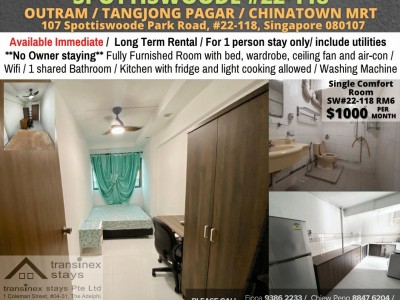 Singapore -  - 107 Spottiswoode Park Road, #22-118, Singapore 080107