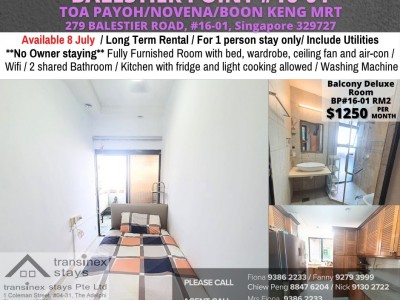 Singapore -  - 279 BALESTIER ROAD, #16-01, Singapore 329727 