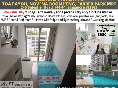 Homates Singapore - Novena - 245 Balestier Road, #06-01, Singapore 329929
