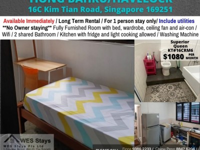 Room for rent / TIONG BAHRU/HAVELOCK / Common room / 1pax stay / Available Immediately - 16C Kim Tian Road, Singapore 169251 
