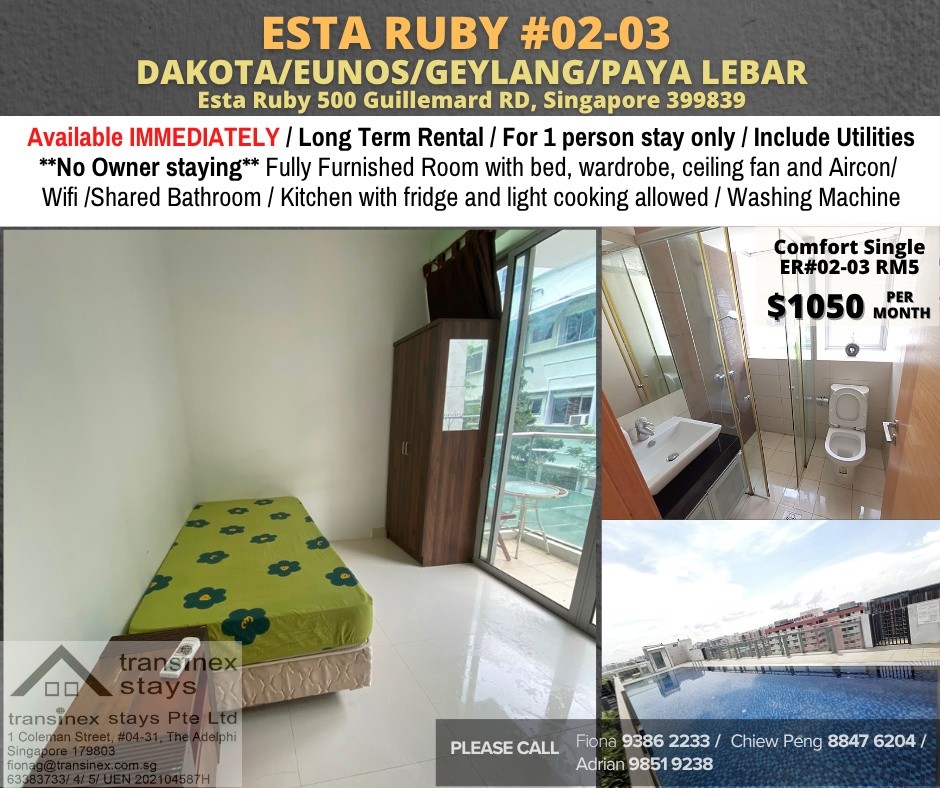 Room for rent / GEYLANG / Common room / 1pax stay / Available Immediately - Geylang - Bedroom - Homates Singapore