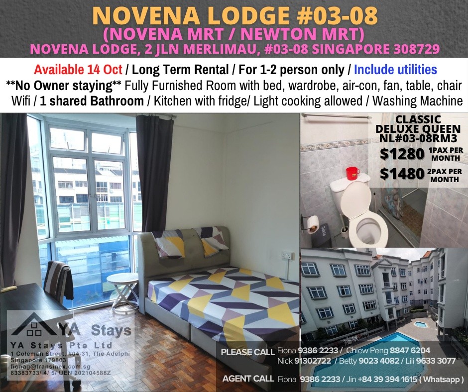 Room for rent / Novena MRT / Common room / 1pax stay / Available 14 Oct - Novena - Bedroom - Homates Singapore